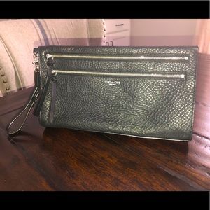 SOLD Coach Large Gusset Wristlet SOLD